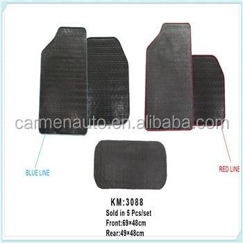 China Brief & Rubber Material Universal Single Color Car Floor Mats for sale