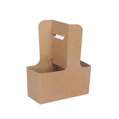 China Hot Selling Recycled Materials Food Grade Cardboard Take Away Coffee Paper Cup Holder for sale