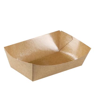 China Disposable Custom Printed Foldable Paper Food Grade Chicken And French Fries Chips Takeout Paper Box for sale