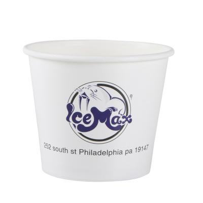 China Disposable Packaging Ice Cream Container Disposable Ice Cream Tubs With Lid Paper Ice Cream Cup for sale