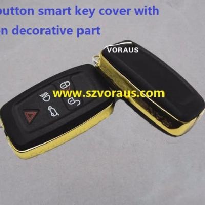 China Brass Car Key Replacement for La 5 Button Smart Key Cover (with Gold Decorative Part) for sale