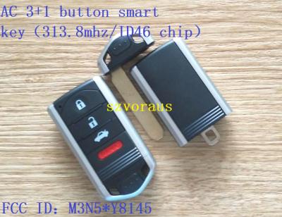 China AC 3+1 Brass Button Remote Smart Key (313.8mhz/ID46 chip) for sale