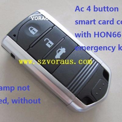 China AC 3 brass button smart key card cover (ho66 ​​emergency key) for sale