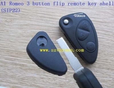 China Brass Al Ro 3 Button Flip Remote Key Shell (SIP22) for sale