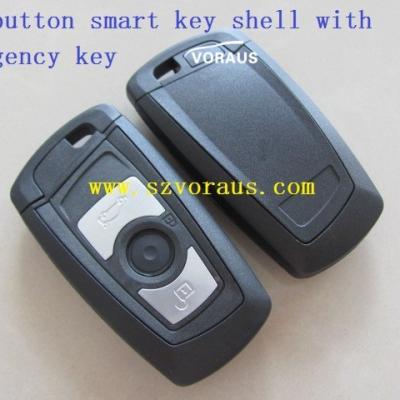 China B 2 Brass Button Smart Key Remote Cover With Emergency Key for sale