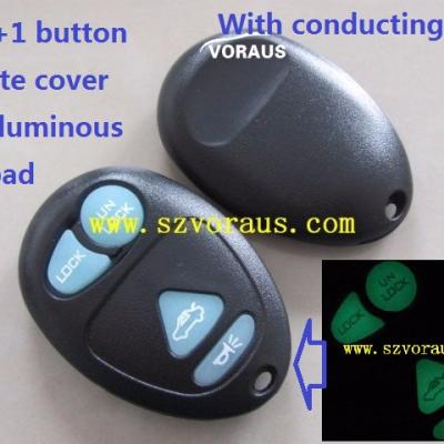 China Brass 3+1 button keyless remote key cover for Bu (with illuminated key pad) for sale