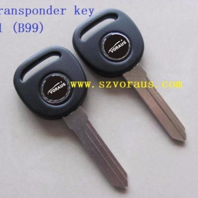 China New Brass Uncut Ignition Transponder Key Shell For Ca (B99 Keyway) for sale