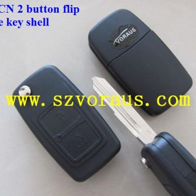 China Expensive OEM Brass 2 Button Remote Flip Key Case Shell (S18 Blade -9CN) for sale