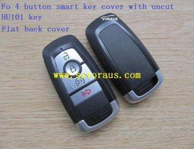 China FO 4 Brass Button Smart Key Cover with Uncut HU101 Key (Flat Back Cover) for sale