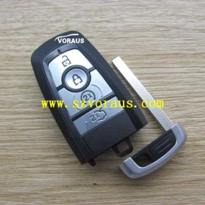 China FO 4 Brass Button Smart Remote Key Cover Case With Uncut HU101 Key for sale