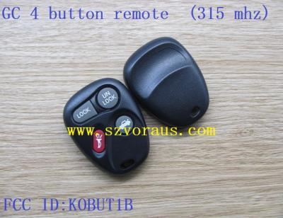 China Plastic GC 4 button higher quality keyless remote key fob (315mhz/KOB) for sale