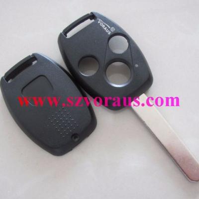 China New Design NEW 3 Button Brass Keyless Entry Remote Key Fob & Uncut Key Combo For Ho (No Logo) for sale