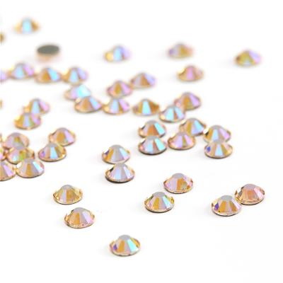 China High quality Flatback SS6-SS20 rhinestones in bulk round flatback crystal no hotfix spell for sale