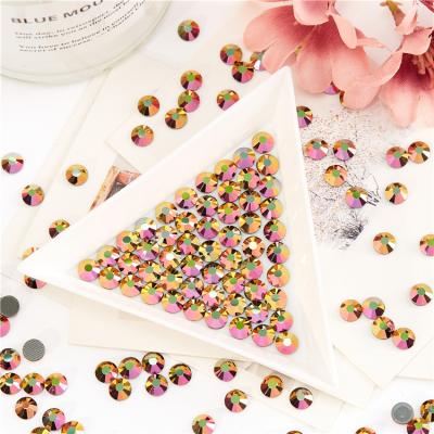 China 2021 High Quality Non Hot Shinning Color SS16 AB Fix Crystals For Nail for sale