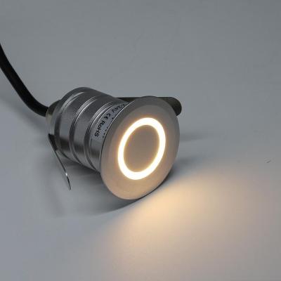 China Modern Round 1W Wall Lamp Led Indoor Outdoor Stair Light Waterproof IP67 Recessed Step Track Stair Light for sale