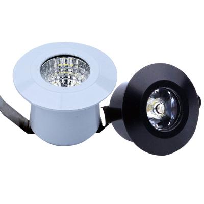 China Mini Modern Small LED Spotlight 1W Cut Out 30mm COB Wine Cabinet Lamp Ceiling Bullseye Downlight Miniature Lamp for sale