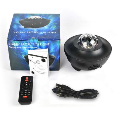 China Sound Bluetooth Activated LED Star Light Night Star Lamp Water Wave Music Projector Modern Starry Light Projector for sale