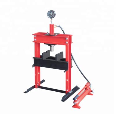 China Vehicle Repair Tool 10 Ton Gantry Electric H Frame Shop Hydraulic Press With Gauge for sale