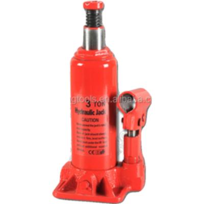 China Car Jack 3 Ton Low Profile Red Hydraulic Bottle Jack for sale