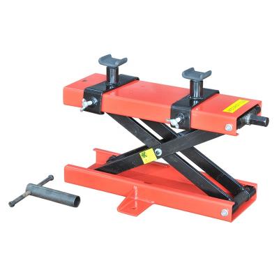 China Safety Pin Hoist 500kg Steel Motorcycle Center Scissor Lift Jack Motorcycle Lift for sale