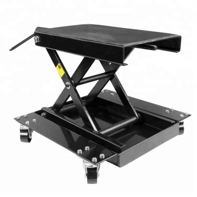 China Steel Wide Platform 500KG Motorcycle Lifting Jack Scissor Hoist Stand Bikes ATVs for sale