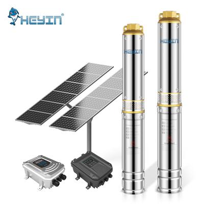 China Solar Manufacturers Water Supply 2022 48v 400w 2.5m3/h 55m Pump 48v Deep Good Submersible Pump for sale