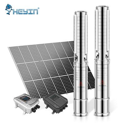 China 110 volt dc water supply 2 hp solar powered water pump for agriculture 4 inch bore 1500w solar water pump for sale