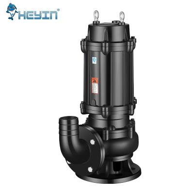 China Utilities industrial wq lake water portable centrifugal submersible sewage pump cast iron 5hp or dirty water basement pump for sale