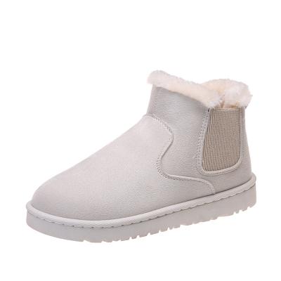 China Fashion Fur Snow Boots Round Real Wool Waterproof Warmth Thick-soled Shoes Snow Boots Women Winter Boots Snow Boots for sale