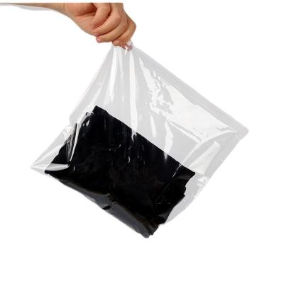 China New Fashion Comfortable Moisture-proof Low Moq Zipper Custom Made Transparent Shopping Bag for sale