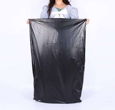 China Wholesale Price Recyclable Black Factory Flat Garbage Bag for sale