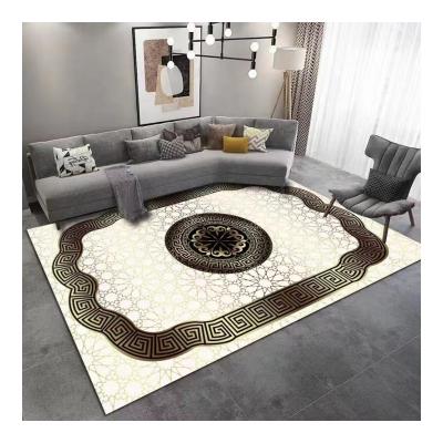 China Cheap price washable with good quality Crystal Velvet Floor Mat 3d printed anti-slip backing material rug for sale