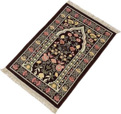 China Wang Jun Anti Slip Backing Raschel Washable Prayer Blanket Islam Prayer Rug for Muslim Area Rugs for sale