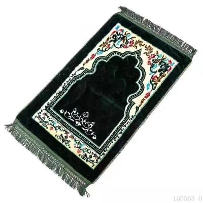 China Washable Carpet Manufacturer Wang Jun At Turkey Sajadah Prayer Rug Velvet Chenille Prayer Blanket Children Islamic Muslim Prayer Rug for sale