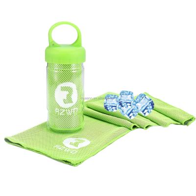 China QUICK DRY Microfiber Cooling Amazon Hotsell Logo Gym Sport Towel Material Polyester Quick Cooling 100% Microfiber Displacement Pinring for sale