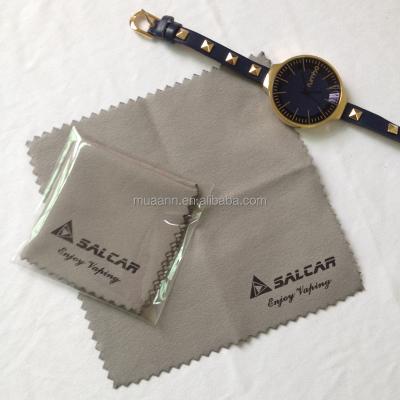 China For Fashion Silver Custom Design Custom Design Microfiber Phone Logo Microfiber Watch Polishing Cleaning Cloth for sale