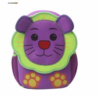 China Elevenbag factory wholesale product custom lion waterproof neoprene kids school bag backpack for sale