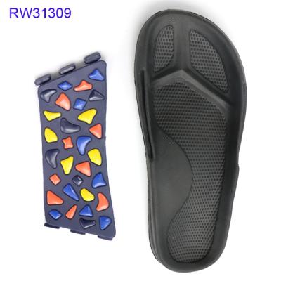 China European/USA Men's and Women's DIY EVA Flip Flops Slide Slipper Strap Sublimation Changing Sandals for sale