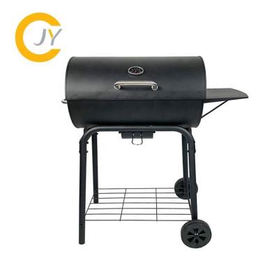 China Easily Assembled Charcoal Barbecue Grill With Side Table For Outdoor Camping Backyard for sale