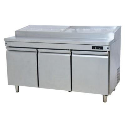 China High Effiency 1.2M Freezing Pizza Prep Table Refrigerator For Bakery Fridge Prep Table for sale