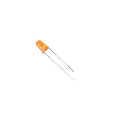 China . 60 Degree Orange 3mm Through Hole Led Emitting Diode Lamp for sale