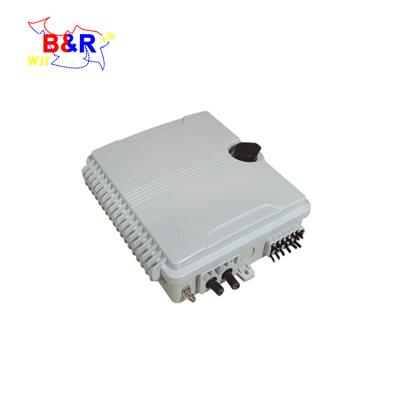 China Indoor Outdoor 12 Cores Fiber Optic Distribution Box Terminal Box FTTH Distribution Splitter Splice Box en venta