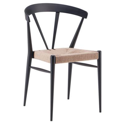 China New pe improvement 2021 modern stackable outdoor rattan furniture wooden CHAIRS for sale