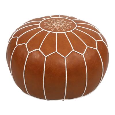 China Hendfry Factory Traditional Footstools and Poufs Pouf in Faux Leather PU with Different Shape and Size for sale