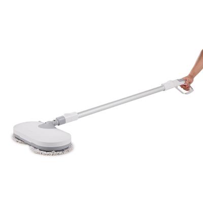 China Microfiber Sustainable Rotating Clean Water Electric Telescopic Jet Cleaning Spinning Micro Flat Fiber Lazy Easy Floor Mop Making Machine for sale