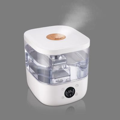 China Smart LCD DisplayDiffuser 5l Portable Electric Bedroom Cool And Warm Hotel Ultrasonic Air Humidifier High Mist Mist for sale