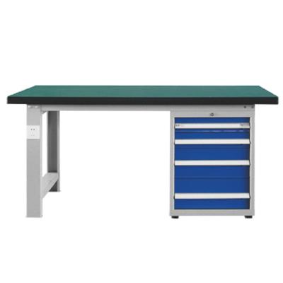 China High quality ; Antistatic Load 1000 Kg Maintenance Steel Industrial ESD Workbench With Drawers Working Bench Worktable for sale