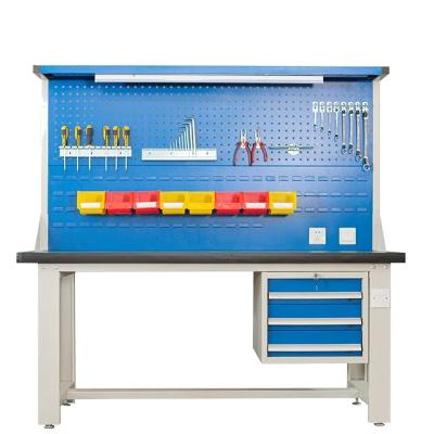 China High quality ; High Loading Capacity Anti-static All Industrial Adjustable Tool Anti Static Repair Portable Workshop Table Work Workbench for sale