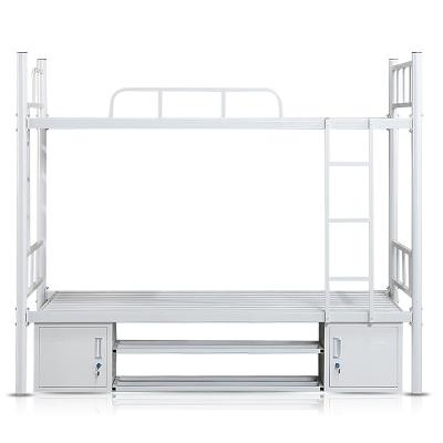 China Double Decker Bed Steel Office Furniture Adjustable Tube Double (Single Size) Bed for sale