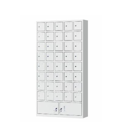 China Office Building Metal Cell Phone Lockers Gym Metal Wardrobe Cell Phone Charger Station Charging Steel Locker for sale